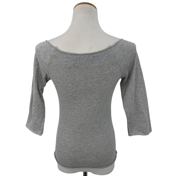 Vtg 90s NWT Gray Studded Sagittarius Zodiac Tee | McBling Noughties Grunge Y2K M - Picture 6 of 15